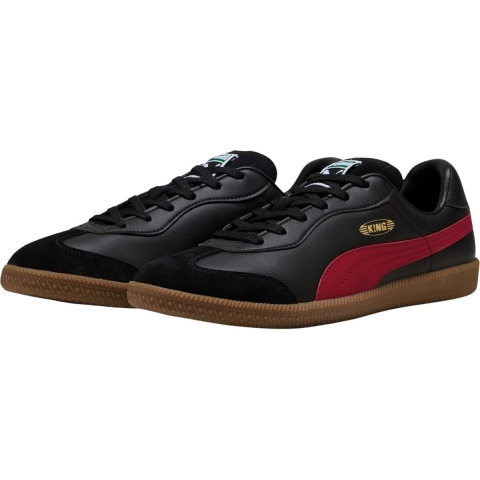 Puma KING 21 IT Fußballschuhe | Black/Dark Crimson | Größe: 46