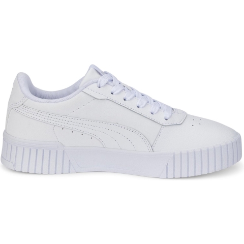 Puma Carina 2.0 Sneakers Teenager Schuhe Für Damen Für Kinder | Mit Plain | White/Silver | Größe: 37