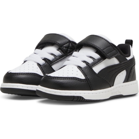 Puma Rebound V6 Lo Sneakers Babys Schuhe | White/Black | Größe: 23