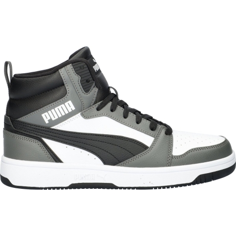 Puma Rebound Sneakers Schuhe | Mit Plain | White/Black/Shadow Gray | Größe: 47