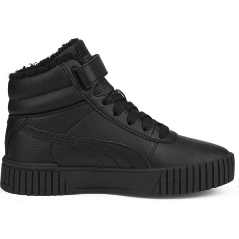 Puma Carina 2.0 Mid Winter Sneakers Kinder Schuhe | Mit Plain | Black/Black/Dark Shadow | Größe: 28