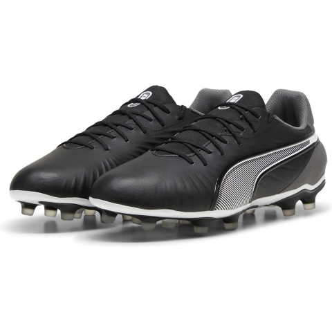 Puma KING MATCH FG/AG Fußballschuhe | Black/White/Cool Dark Gray | Größe: 42