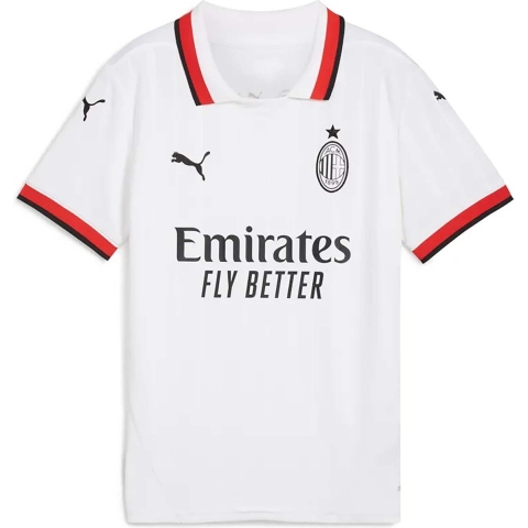 Puma AC Milan 24/25 Auswärtstrikot Teenager Für Für Kinder | Mit Plain | White | Größe: 11-12Y