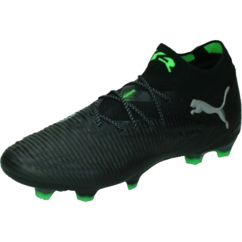 Puma FUTURE 8 ULTIMATE FG Fußballschuhe | Black/Cool Light Gray/Green | Größe: 43