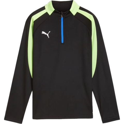 Puma individualLIGA Top mit viertellangem Reißverschluss Teenager Für Für Kinder | Mit Plain | Black/Fizzy Apple | Größe: 13-14Y