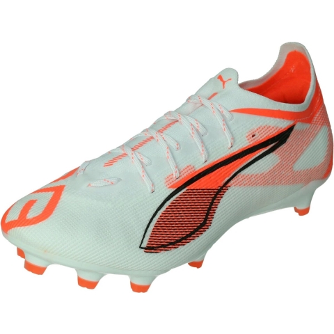 Puma ULTRA 5 PRO FG/AG Fußballschuhe | White/Black/Glowing Red | Größe: 42.5