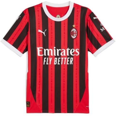 Puma AC Milan 24/25 Heimtrikot Herren | Mit Striped | Red/Black | Größe: L