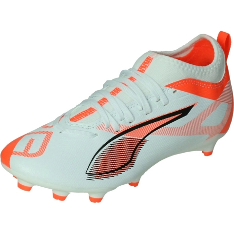 Puma ULTRA 5 MATCH FG/AG Fußballschuhe Teenager Für Für Kinder | White/Black/Glowing Red | Größe: 37.5