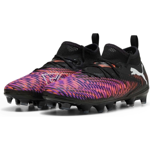 Puma FUTURE 8 MATCH FG/AG Fußballschuhe Teenager Für Für Kinder | Black/White/Glowing Red | Größe: 30
