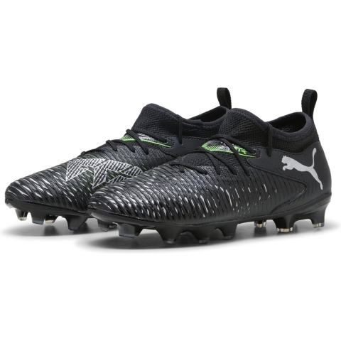 Puma FUTURE 8 MATCH FG/AG Fußballschuhe Teenager Für Für Kinder | Black/Cool Light Gray/Green | Größe: 31