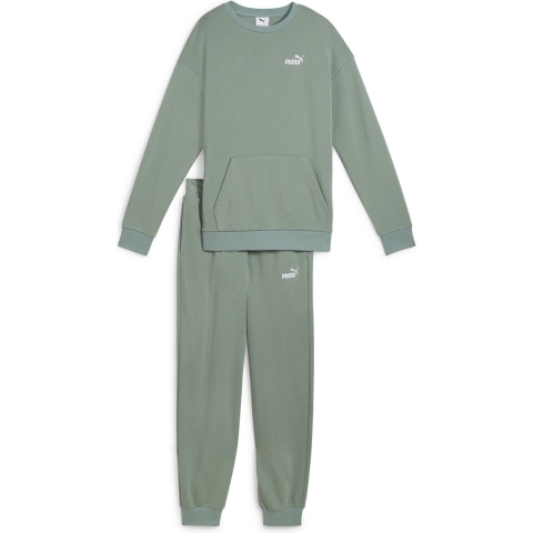 Puma Relaxed Trainingsanzug Damen | Mit Plain | Green Moon | Größe: XS