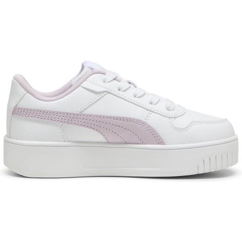 Puma Carina Street Sneakers Kinder Schuhe | Mit Plain | White/Grape Mist | Größe: 32.5