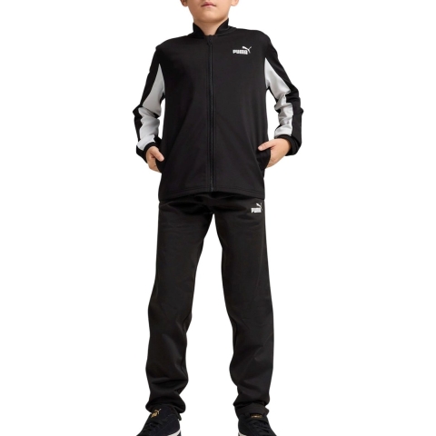 Puma Poly Baseball-Anzug Teenager Für Herren Für Damen Für Kinder | Mit Color Blocking | Black | Größe: 9-10Y