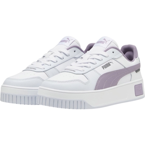 Puma Carina Street Sneakers Damen Schuhe | Mit Plain | White/Pale Plum/Silver Mist | Größe: 39