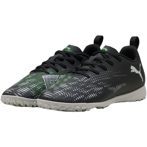 Puma FUTURE 8 PLAY TT Fußballschuhe Teenager Für Für Kinder | Black/Cool Light Gray/Green | Größe: 30
