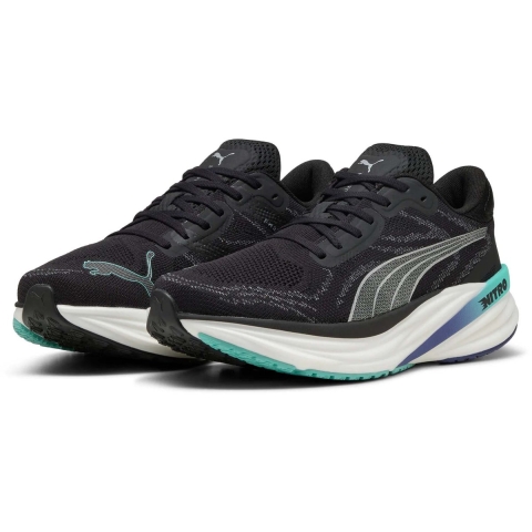 Puma Magnify NITRO™ 2 Laufschuhe Herren | Black/Aquatic/Blue Crystal | Größe: 44