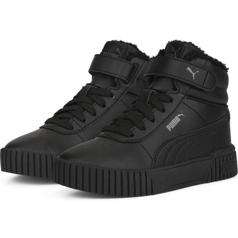 Puma Carina 2.0 Mid Winter Sneakers Kinder Schuhe | Mit Plain | Black/Black/Dark Shadow | Größe: 31