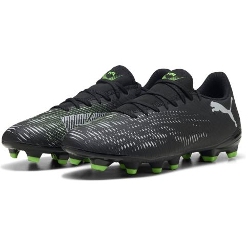 Puma FUTURE 8 PLAY FG/AG Fußballschuhe | Black/Cool Light Gray/Green | Größe: 41