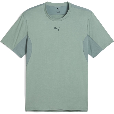 Puma CLOUDSPUN Weiches atmungsaktives T-Shirt Herren | Green Moon Heather | Größe: S