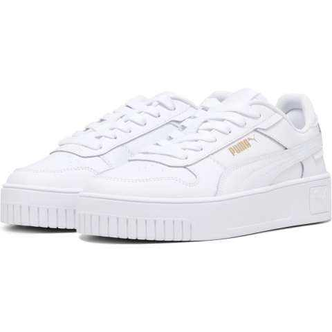 Puma Carina Street Sneakers Teenager Schuhe Für Damen Für Kinder | White/Gold | Größe: 37.5