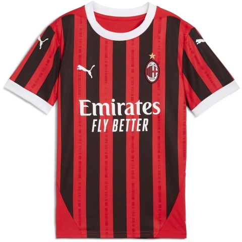 Puma AC Milan 24/25 Heimtrikot Teenager Für Für Kinder | Mit Print | Red/Black | Größe: 9-10Y