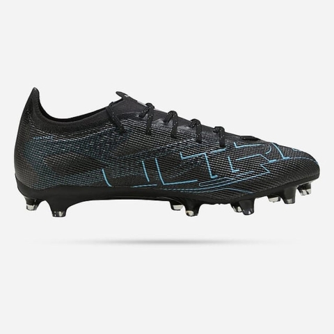 Puma ULTRA 5 PRO FG/AG Fußballschuhe | Black/Silver/Bright Aqua | Größe: 42.5
