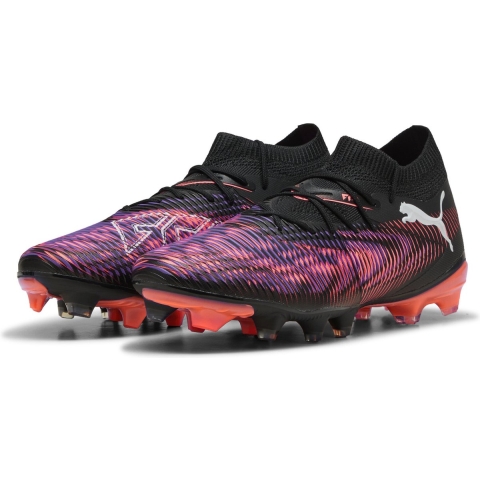 Puma FUTURE 8 MATCH FG/AG Fußballschuhe Damen | Black/White/Glowing Red | Größe: 36