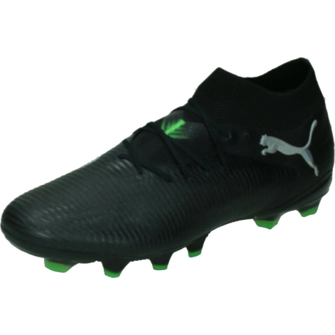 Puma FUTURE 8 PRO FG/AG Fußballschuhe | Black/Cool Light Gray/Green | Größe: 41