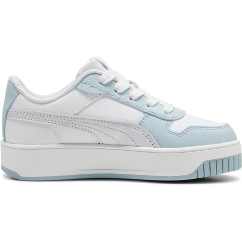 Puma Carina Street Sneakers Kinder Schuhe | Mit Plain | White/Silver Mist | Größe: 33