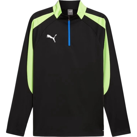 Puma individualLIGA Top mit viertellangem Reißverschluss Herren | Mit Plain | Black/Fizzy Apple | Größe: XL