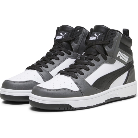 Puma Rebound Sneakers Schuhe | Mit Plain | White/Black/Shadow Gray | Größe: 42