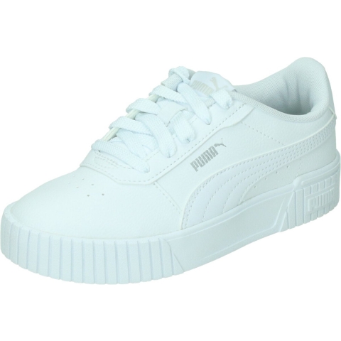 Puma Carina 2.0 Sneakers Kinder Schuhe | Mit Plain | White/Silver | Größe: 33
