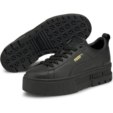 Puma Mayze Classic Sneaker Damen Schuhe | Mit Plain | Black | Größe: 38