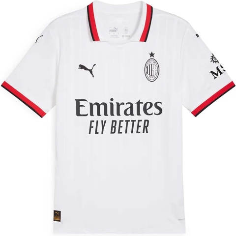 Puma AC Milan 24/25 Auswärtstrikot Herren | Mit Plain | White | Größe: XS