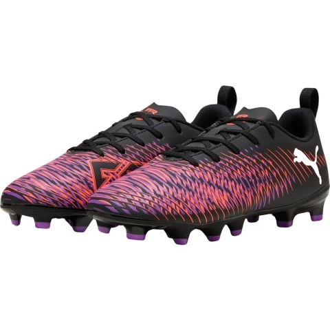 Puma FUTURE 8 PLAY FG/AG Fußballschuhe Teenager Für Für Kinder | Black/White/Glowing Red | Größe: 30