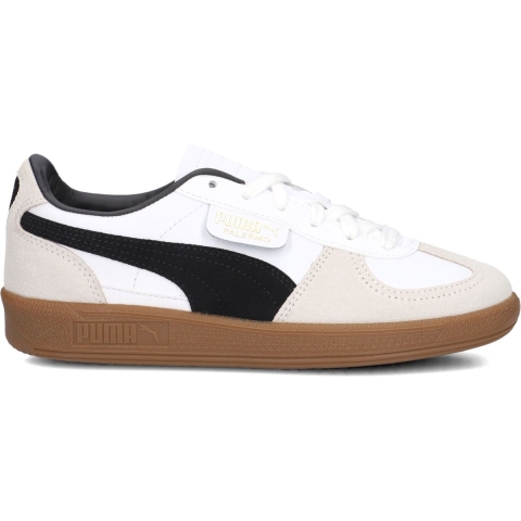 Puma Palermo Leather Sneakers Teenager Schuhe Für Für Kinder | Mit Plain | White/Vapor Gray/Gum | Größe: 38