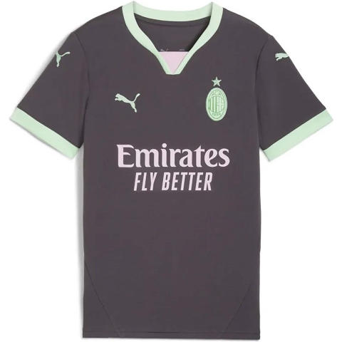 Puma AC Milan 24/25 Ausweichtrikot Teenager Für Für Kinder | Mit Plain | Shadow Gray/Fresh Mint | Größe: 5-6Y