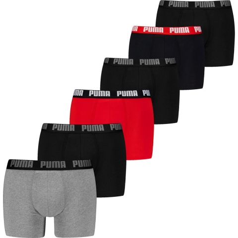 Licence Puma Boxershorts 6-er Pack Herren | Grey Combo | Größe: 2