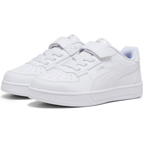 Puma Caven 2.0 Sneakers Kinder Schuhe | White/Silver/Black | Größe: 32.5