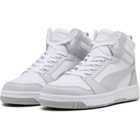 Puma Rebound Sneakers Schuhe | Mit Plain | White/Ash Gray | Größe: 47