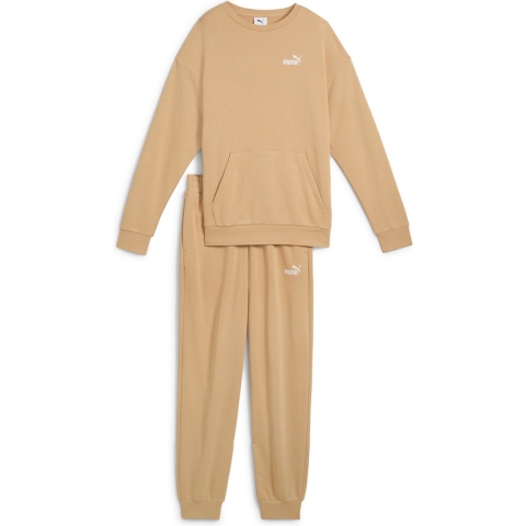 Puma Relaxed Trainingsanzug Damen | Mit Plain | Warm Beige | Größe: XL