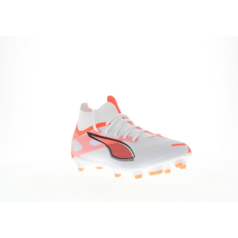 Puma ULTRA 5 MATCH+ FG/AG Fußballschuhe | White/Black/Glowing Red | Größe: 44.5