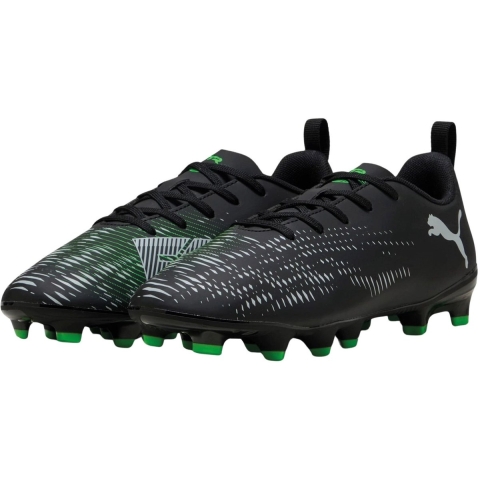 Puma FUTURE 8 PLAY FG/AG Fußballschuhe Teenager Für Für Kinder | Black/Cool Light Gray/Green | Größe: 35.5