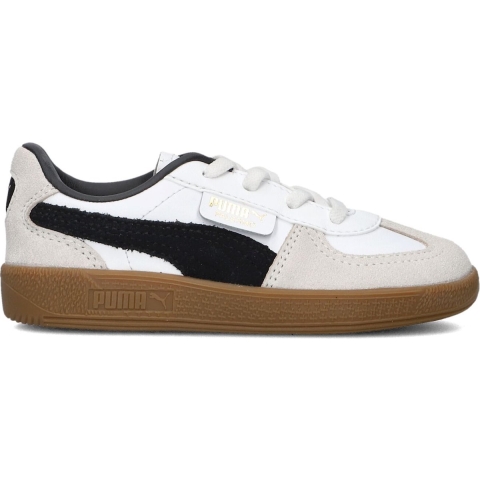 Puma Palermo Leather Sneakers Babys Schuhe Für Für Kinder | Mit Plain | White/Vapor Gray/Gum | Größe: 24