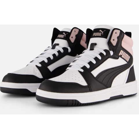 Puma Rebound Sneakers Schuhe | Mit Plain | White/Black/Mauve Mist | Größe: 39