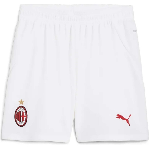 Puma AC Milan 24/25 Shorts Teenager Für Für Kinder | White/Red | Größe: 11-12Y