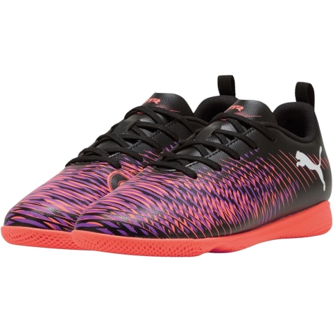 Puma FUTURE 8 PLAY IT Futsalschuhe Teenager Für Für Kinder | Black/White/Glowing Red | Größe: 32.5