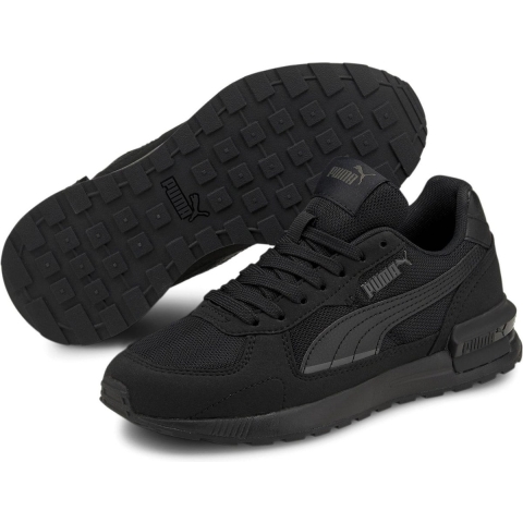 Puma Graviton Jugend Sneaker Schuhe Für Für Kinder | Mit Plain | Black/Black/Dark Shadow | Größe: 39