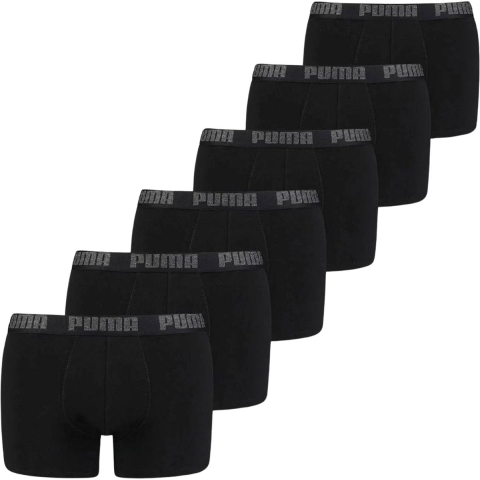 Licence Puma Boxershorts 6-er Pack Herren | Black | Größe: 2