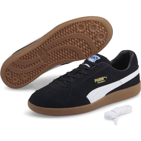 Puma Handballschuhe | Mit Colorful | Black/White/Gum | Größe: 39